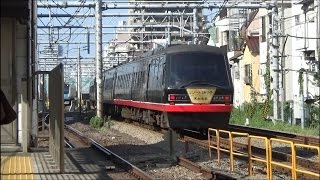 {伊豆急}2100系黒船電車の爆音高速通過!