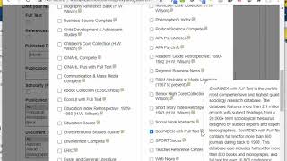 Search multiple EBSCO databases for ENG 101