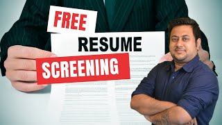 Free Resume Screening on My Channel | Reviewing Your Resume