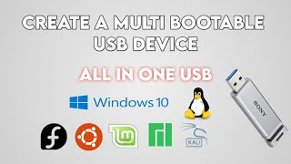 How To Make Multibootable USB Pen Drive| Single USB Booting windows 10 windows 7 Linux |Linux Temple