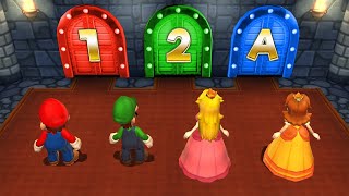 Mario Party 9 Minigames - Yoshi Vs Mario Vs Peach Vs Luigi (Master Difficulty)