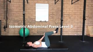 Isometric Abdominal Core Press with Both Arms in Table Top