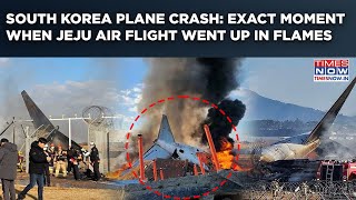 South Korea Plane Crash: Watch - Exact Moment When Jeju Air Flight Skid, Went Up In Flames |50 Dead?