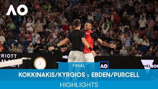 Kokkinakis/Kyrgios v Ebden/Purcell Highlights (F) | Australian Open 2022