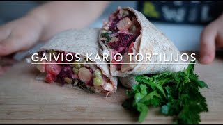 Gaivios kario tortilijos / Curry wraps/ Vegan/ 10min