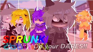 SPRUNKI do your DARES!! || Gacha club || Sprunki ||