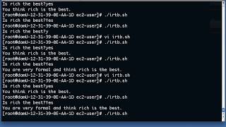 Shell scripting sequential and decision logic