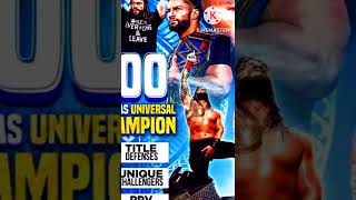 700 days as Universal Champion for Roman Reigns #romanreigns😈💯💥