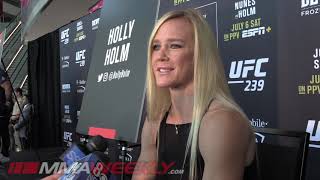 Is Holly Holm Going After Both of Amanda Nunes' Belts?  (UFC 239 Media Day)