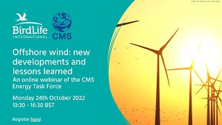 Webinar: Offshore wind: new developments and lessons learned