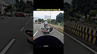 MT15 Live Crash Ho Gaya 😭💔||bike ride #bike #bikeride #shorts #crash #mt15 #jammu #bikecrashing