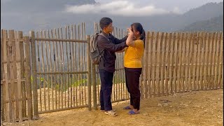 Make a door out of bamboo,Cook a simple dinner-Phuc left home to work.|Phuc and Sua