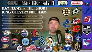 Day 13/45 - Who is your NHL favorite short king?!? NHL Short Kings of Every Team