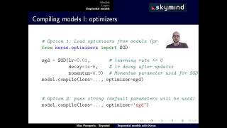 Sequential models in keras
