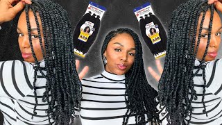 $25 EASY PROTECTIVE HAIRSTYLE 😎🔥 w/ FREETRESS PRE-FLUFFED POPPIN' TWISTS 16\