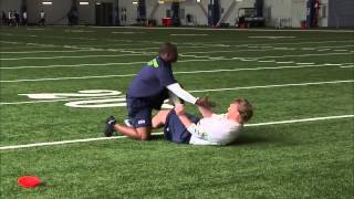 Seahawks Tackling Drill   Hawk Roll Tackle