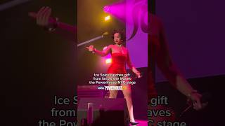 Ice Spice Catches Object a Fan Threw at Her On Stage