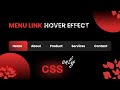 Animated Navigation Bar in HTML and CSS Menu Hover Animation Effects
