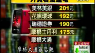 宏達電Q3獲利 7年新低 股價跌停 賣單高掛1.2萬張