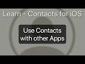 Use Contacts with other Apps - Apple Contacts for iPhone & iPad Tutorial