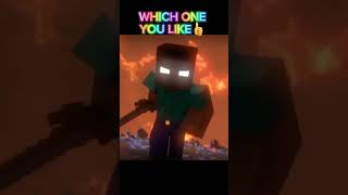 Minecraft herobrine vs steve #minecraft #herobrine #vs #steve #shorts