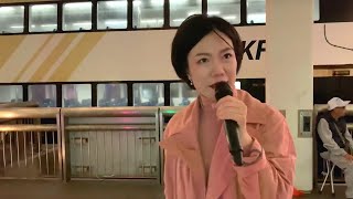 2019.02.05 中環10號碼頭演出 -  開場準備花絮-3, 香港旺角小龙女龙婷