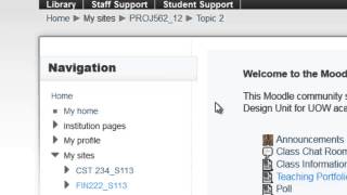 Moodle Basics - How do I navigate in Moodle?