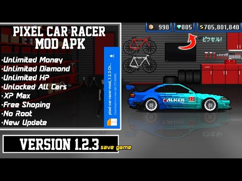 Pixel Car Racer Mod Apk New 2022 V1 2 3 Unlimited Money Unlock All