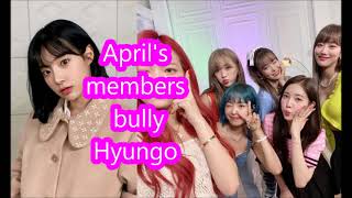 April's members bully hyunjoo