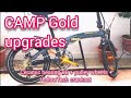 CAMP Gold folding bike upgrades - ceramic bearing BB + pulley wheels + HollowTech crankset