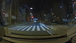 路面清掃車単独走行　Road sweeper running alone