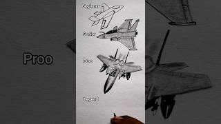 How to draw a jet plane ✈️😱🔥#art #youtubeshorts #shorts #trending #@ArtwithBir_9