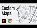 Create Custom Google Maps (Complete) in Adobe Illustrator & Snazzy Maps (2025)