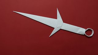 KAĞITTAN KUNAİ YAPIMI / How to make a paper kunai