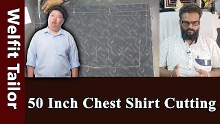 50 Inch Chest Shirt Cutting Detailly Explained in Tamil | Tailoring in Tamil | Welfit Tailor