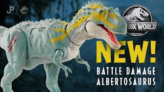 NEW Battle Damage Albertosaurus Revealed - Mattel 2020 Jurassic World Toy / collectjurassic.com