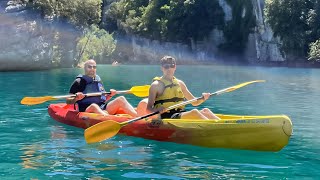 kanoën in Frankrijk op Lac de sainte croix