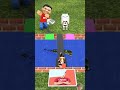 matching picture challenge with the chicken the cat and the dog 🥰 minecraftanimation minecraft