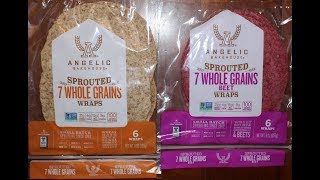 Angelic Bakehouse Sprouted 7 Whole Grains Wraps and Beet Wraps Review