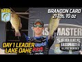 Brandon Card leads Day 1 at Lake Oahe with 21 pounds, 10 ounces (Bassmaster Elite Series)