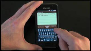 Samsung Galaxy S (Vibrant) - Video 2 - Texting, Swype and the Write \u0026 Go App