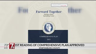 Comprehensive plan approved on first reading