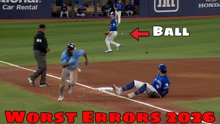 MLB | Worst Errors May 2026