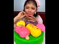 asmr mukbang cake eating show 美女吃播大胃王 珂珂 eating sounds lava cake asmr short cakeeating