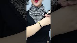 Easy Stylish Scarf tie methods | How to wear a scarf? P4250123 #scarfwearing