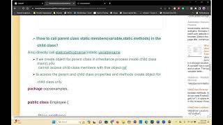 CoreJava OOPS Inheritance Theory Program Part1 Dec 11 2023