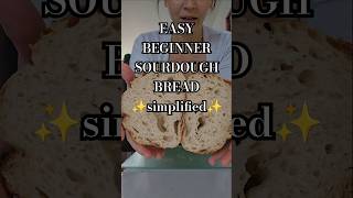 The EASIEST, Simple BEGINNER SOURDOUGH Bread Recipe  - No dutch oven, no tools #sourdough