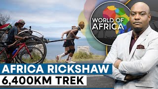 Japanese Man Ends 6,000km Africa Rickshaw Trek In Cape Town | World Of Africa