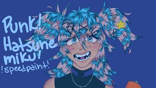 Punk! Hatsune Miku (Speed paint)