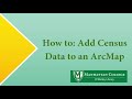 How to: Add Census Data to an ArcMap